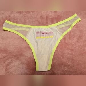 Aeropostale Womens Thong with Neon Yellow Trim